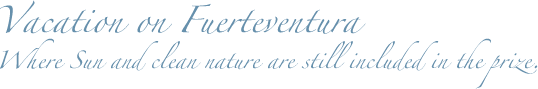 Vacation on Fuerteventura